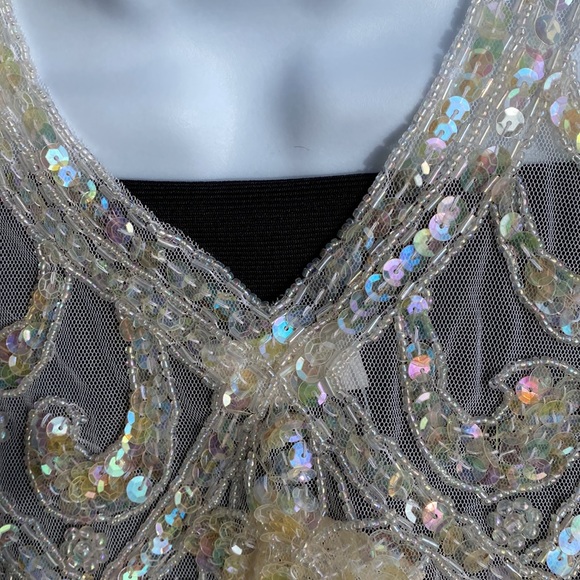 Beaded Lace Collar/Necklace with Sequins Vintage NWT - Picture 6 of 10